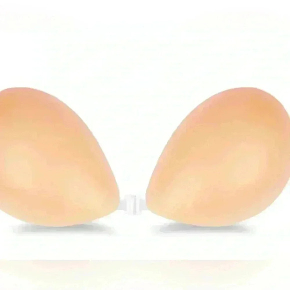Niidor Adhesive Bra Strapless Sticky Invisible PushUp Silicone Fabric Backless B - Picture 5 of 13